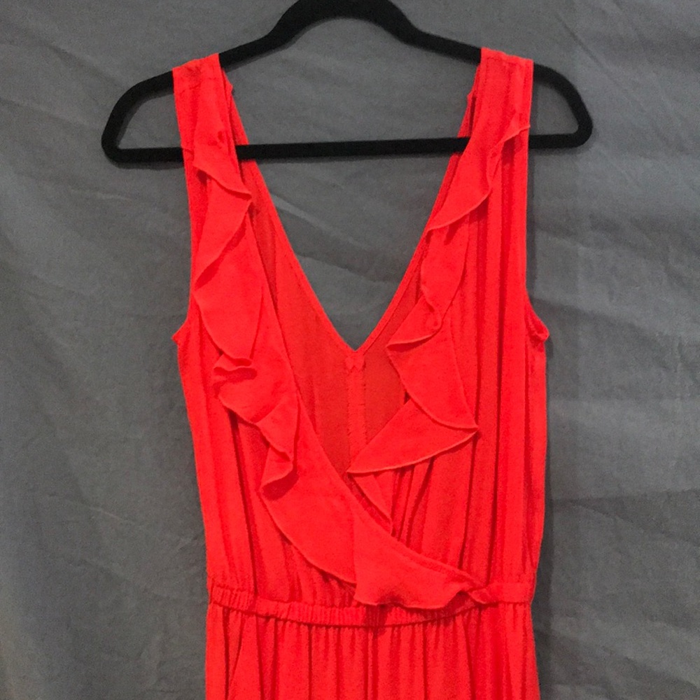 Nwot red jump suit with pockets